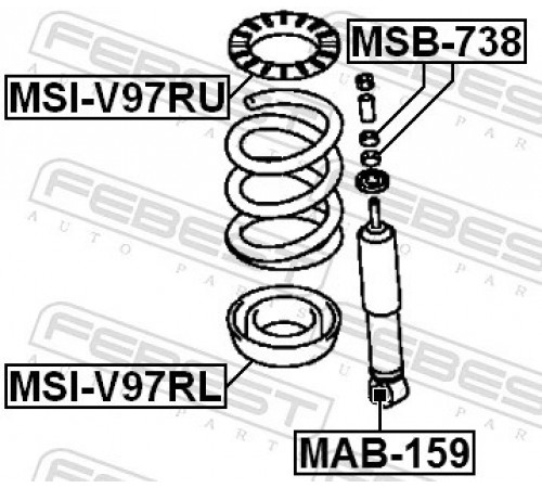 Тарілка пружини MSI-V97RU FEBEST