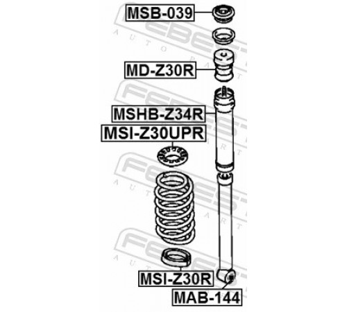 Тарілка пружини MSI-Z30R FEBEST