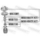 Ремонтний комплект, опорний підшипник амортизатора MSS-KB4TF-KIT FEBEST