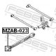 Опора, важіль підвіски MZAB-023 FEBEST
