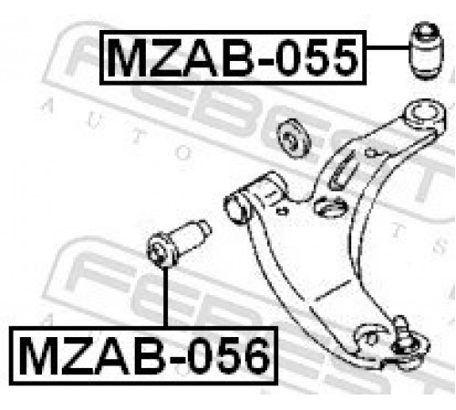 Опора, важіль підвіски MZAB-056 FEBEST