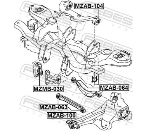 Опора, диференціал MZAB-104 FEBEST