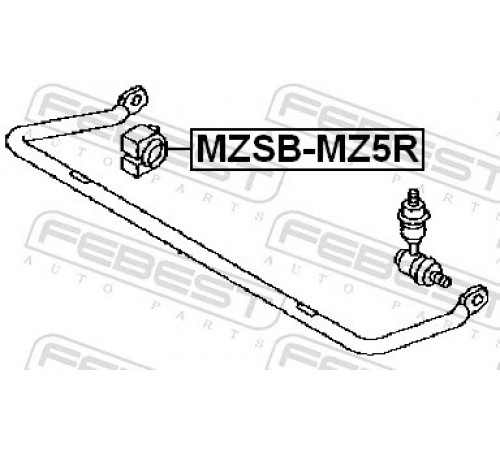 Опора, стабілізатор MZSB-MZ5R FEBEST