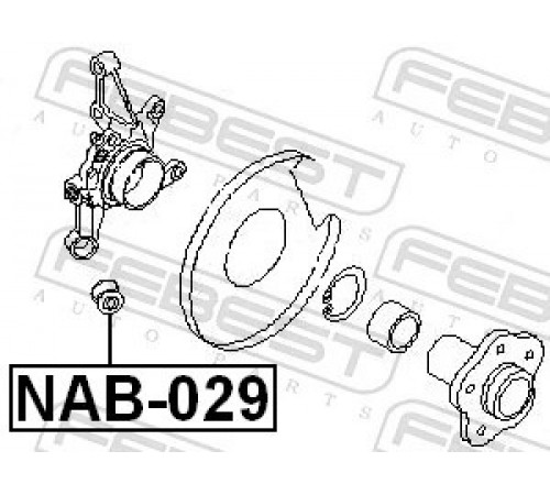 Опора, важіль підвіски NAB-029 FEBEST