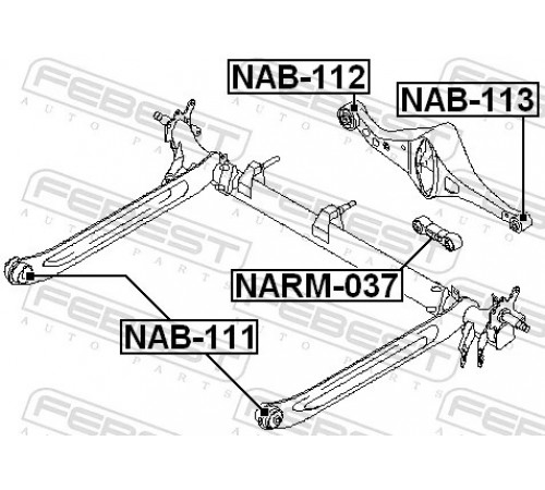 Опора, балка моста NAB-111 FEBEST