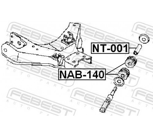 Опора, важіль підвіски NAB-140 FEBEST