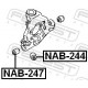 Опора, важіль підвіски NAB-247 FEBEST
