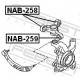 Опора, важіль підвіски NAB-258 FEBEST