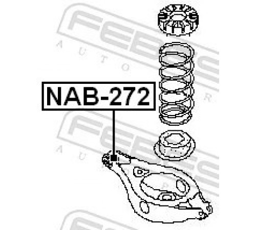 Опора, важіль підвіски NAB-272 FEBEST