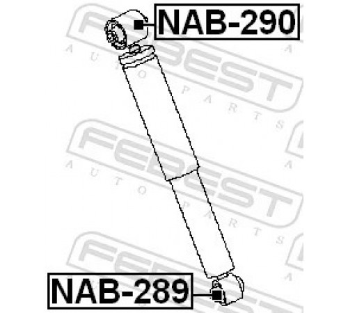 Втулка, амортизатор NAB-290 FEBEST