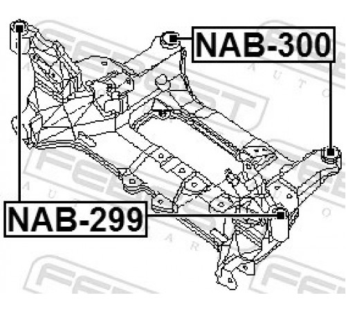Опора, балка моста NAB-299 FEBEST