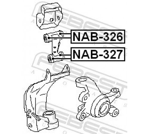 Опора, важіль підвіски NAB-327 FEBEST