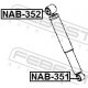 Втулка, амортизатор NAB-351 FEBEST