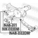 Опора, диференціал NAB-D22DM FEBEST