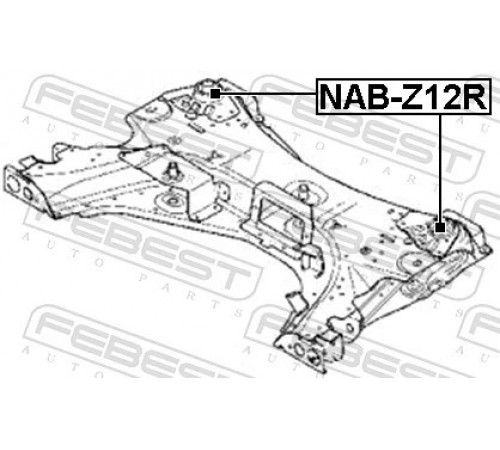 Опора, балка моста NAB-Z12R FEBEST