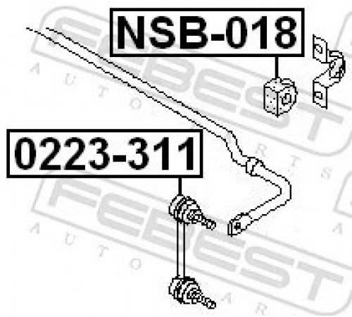 Опора, стабілізатор NSB-018 FEBEST