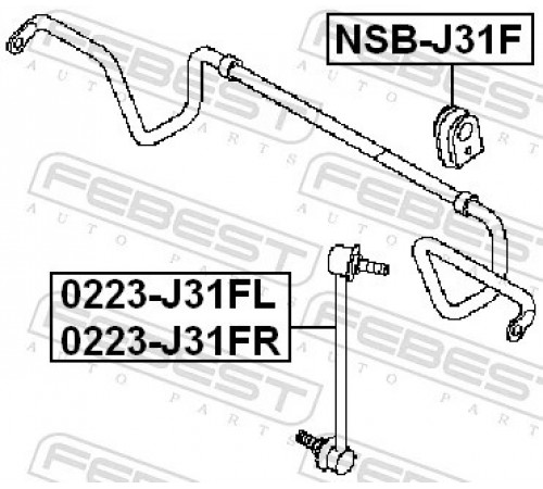 Опора, стабілізатор NSB-J31F FEBEST