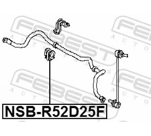 Опора, стабілізатор NSB-R52D25F FEBEST