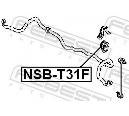 Опора, стабілізатор NSB-T31F FEBEST