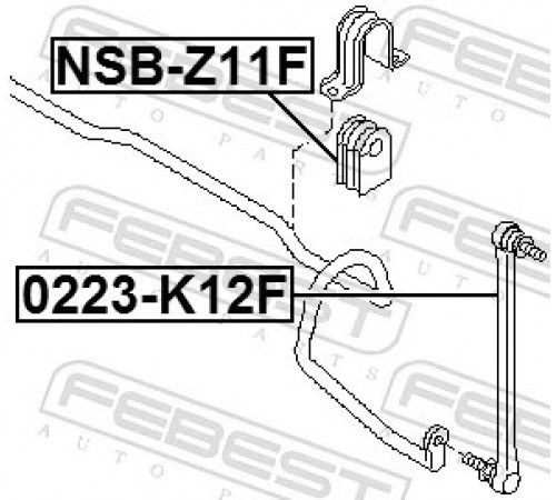 Опора, стабілізатор NSB-Z11F FEBEST