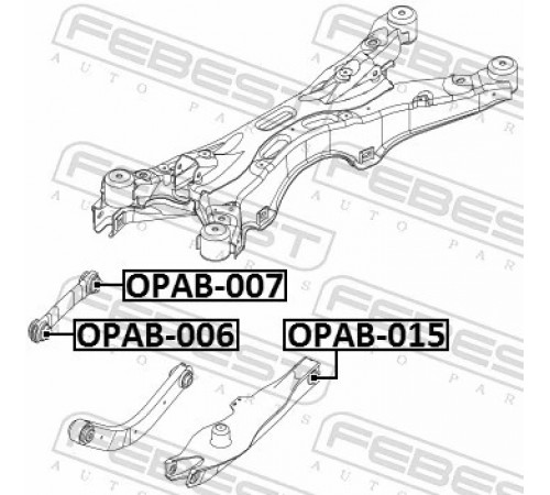 Опора, важіль підвіски OPAB-015 FEBEST