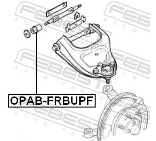 Опора, важіль підвіски OPAB-FRBUPF FEBEST