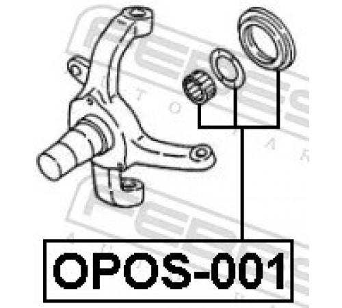 Ремонтний комплект, шийка осі OPOS-001 FEBEST