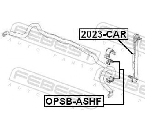 Опора, стабілізатор OPSB-ASHF FEBEST