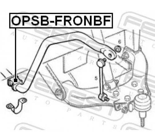 Опора, стабілізатор OPSB-FRONBF FEBEST