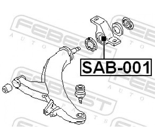 Опора, важіль підвіски SAB-001 FEBEST