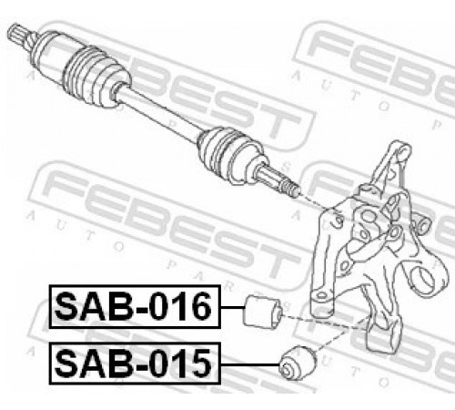 Опора, важіль підвіски SAB-016 FEBEST