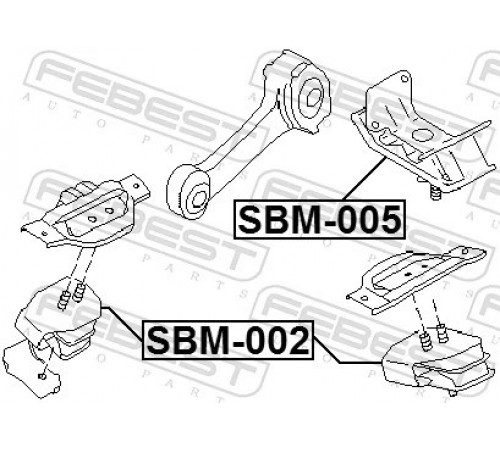 Опора, автоматична коробка передач SBM-005 FEBEST
