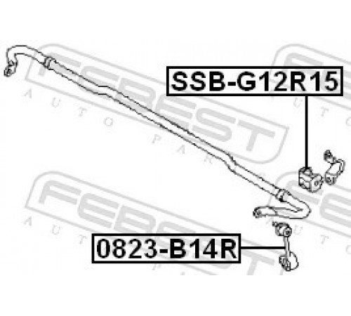 Опора, стабілізатор SSB-G12R15 FEBEST