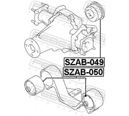 Опора, диференціал SZAB-050 FEBEST