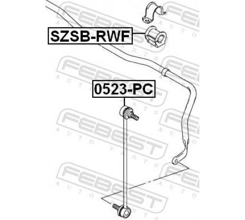 Опора, стабілізатор SZSB-RWF FEBEST