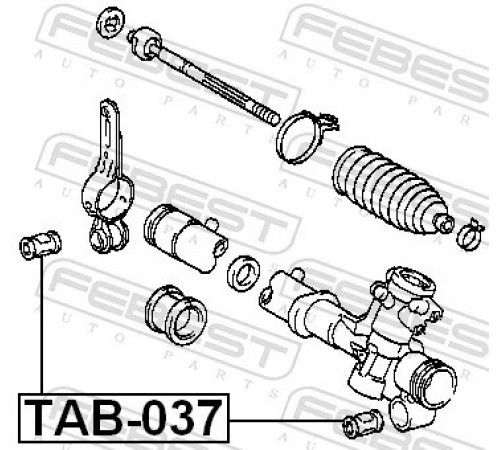 Опора, рульовий механізм TAB-037 FEBEST