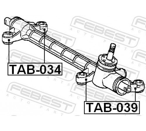 Опора, рульовий механізм TAB-039 FEBEST