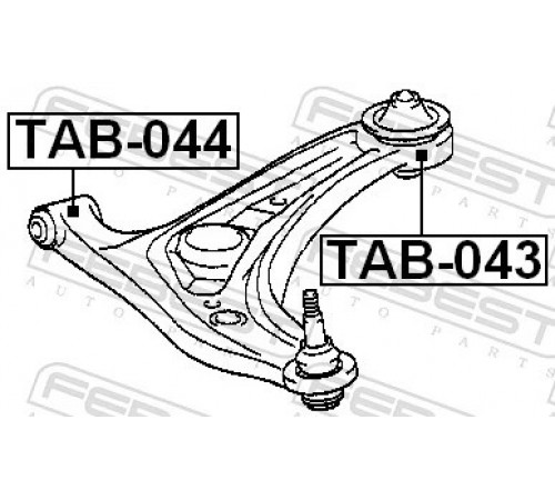 Опора, важіль підвіски TAB-043 FEBEST