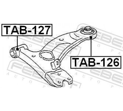 Опора, важіль підвіски TAB-126 FEBEST