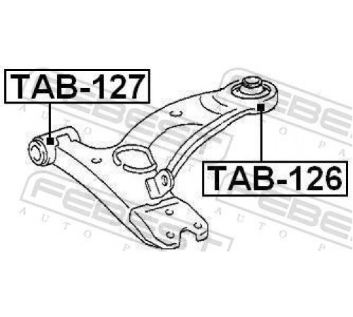 Опора, важіль підвіски TAB-127 FEBEST