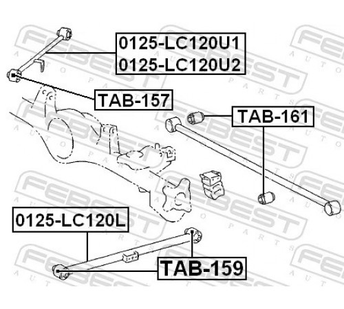 Опора, важіль підвіски TAB-161 FEBEST