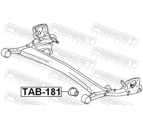 Опора, балка моста TAB-181 FEBEST