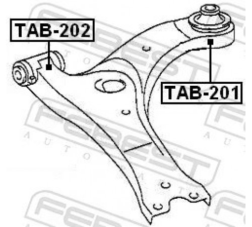 Опора, важіль підвіски TAB-202 FEBEST