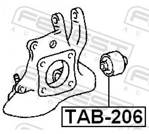 Опора, важіль підвіски TAB-206 FEBEST