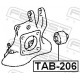 Опора, важіль підвіски TAB-206 FEBEST