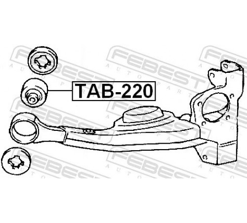Опора, рульовий механізм TAB-220 FEBEST
