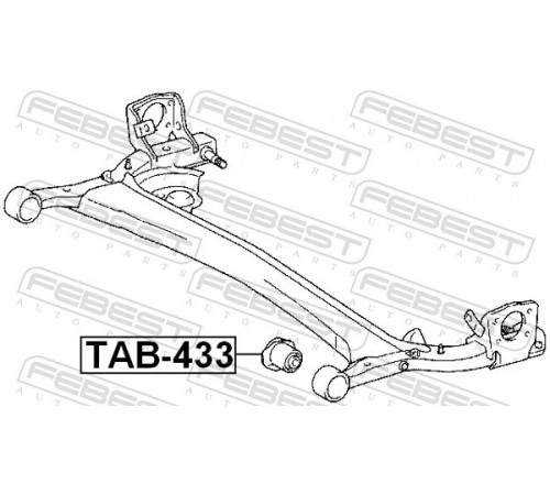 Опора, балка моста TAB-433 FEBEST