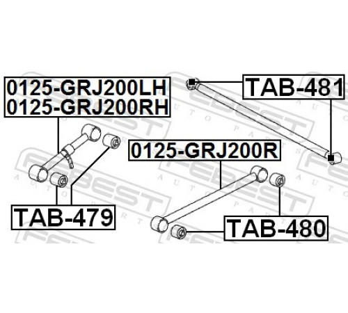 Опора, важіль підвіски TAB-479 FEBEST