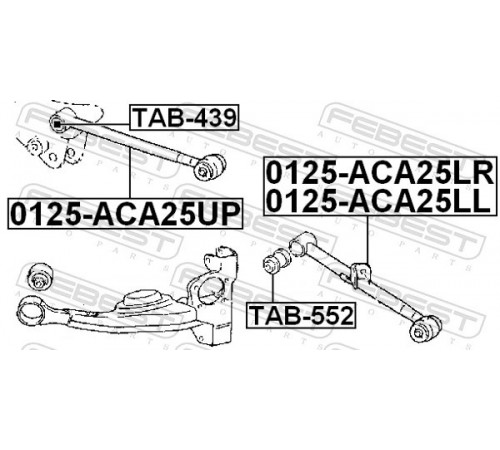 Опора, важіль підвіски TAB-552 FEBEST