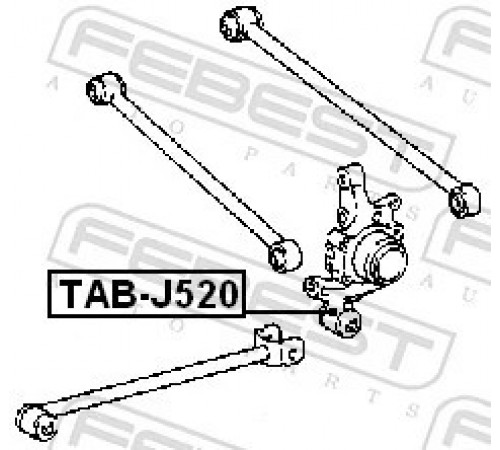 Опора, важіль підвіски TAB-J520 FEBEST